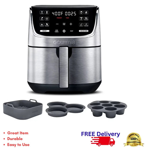 Gourmia digital air fryer - gourmia, 7-qt