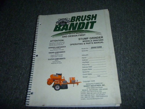 Brush bandit 2800 - &, 3200