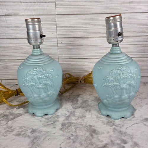 Vintage blue satin glass - blue,
