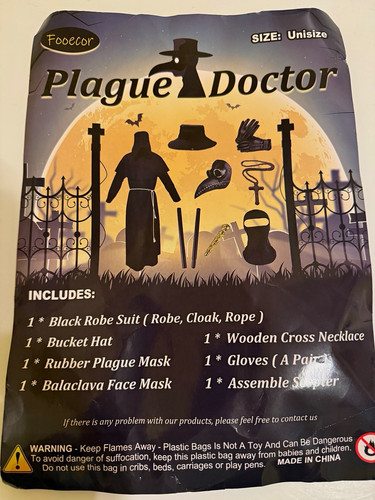 Fooecor plague doctor costume - plague,