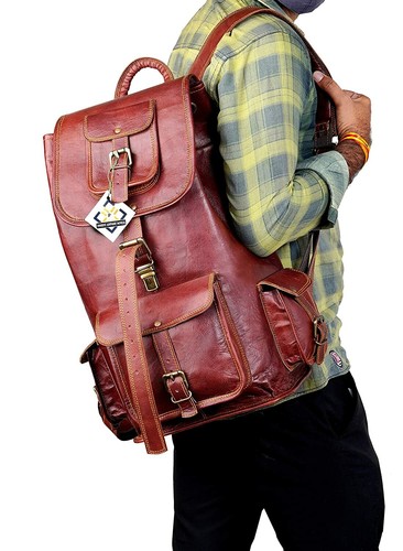 Genuine leather backpack 18in - genuine,