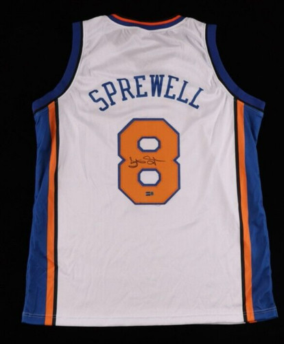 Latrell sprewell signed new - latrell,