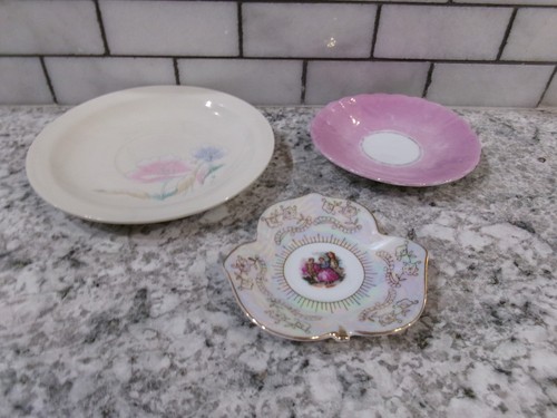 Vintage plates mixed matched - plates,, mixed-matched