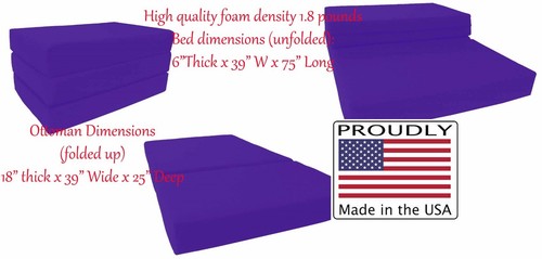 Twin size purple - size, foam