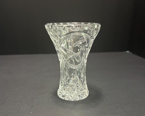 Vintage cut crystal bud vase - vintage,