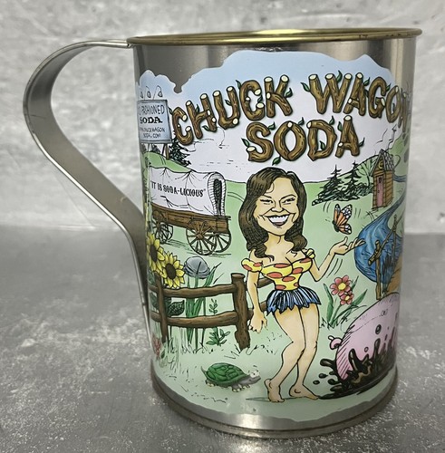 Chuck wagon soda tin mug - wagon,