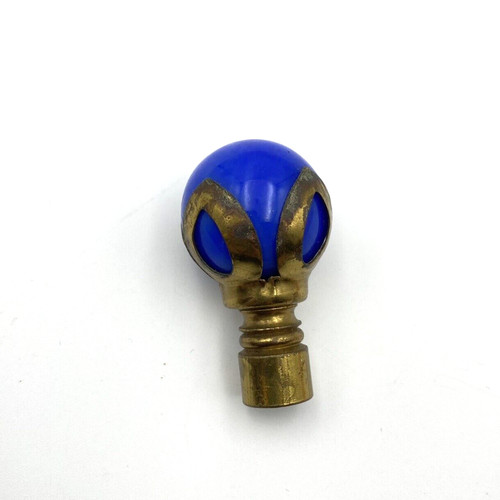 Aladdin blue glass - blue, marble