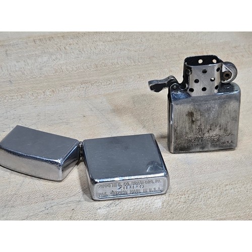 Vintage zippo lighter chrome - vintage,
