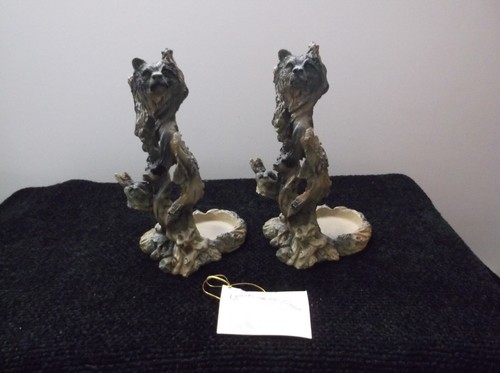 Hand painted decorative wolf - decorative,