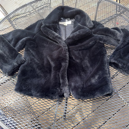 Black faux fur coat indigo - fur,