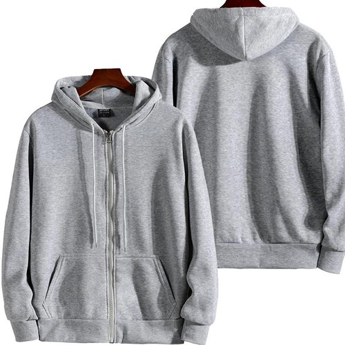 Men zip hoodie long - men's, up