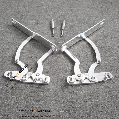 Pair aluminum polished - pair, hood