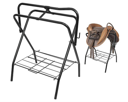Durable folding saddle rack - saddle,