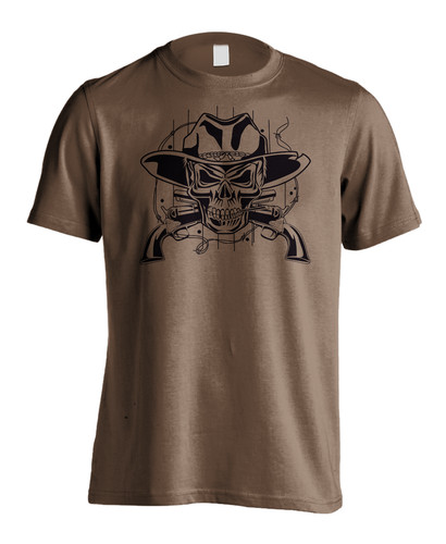 New men cowboy skull - new, smoking