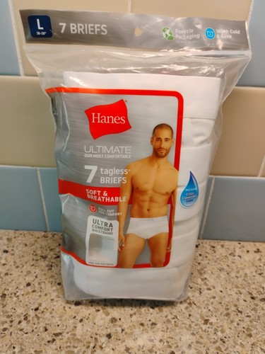 Hanes men white briefs 100 - briefs, 100%