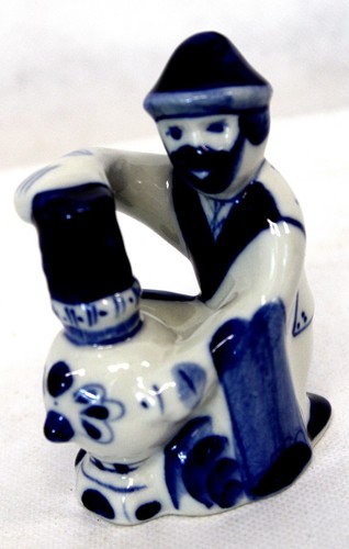 Vintage russian blue and white - vintage,