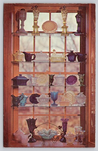 Sandwich glass museum exhibit - glass,