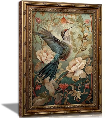 Vintage gold bird - bird, wall