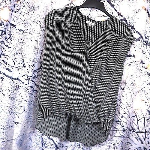 Micro dot neck blouse - micro, max