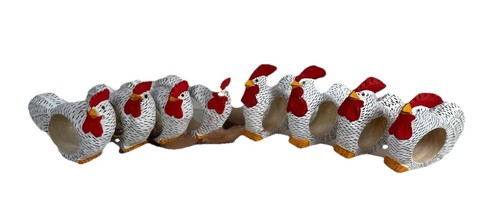 Chunky wooden hand carved set - wooden,