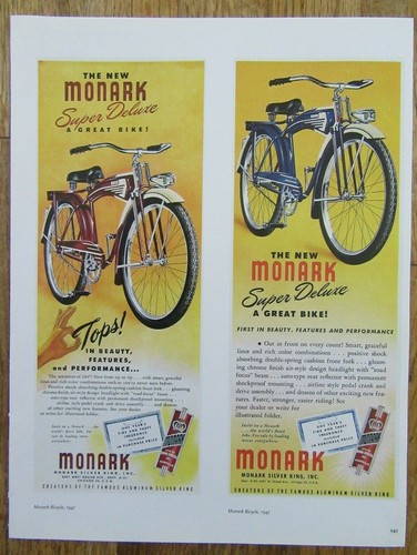 1947 monark silver - silver, super