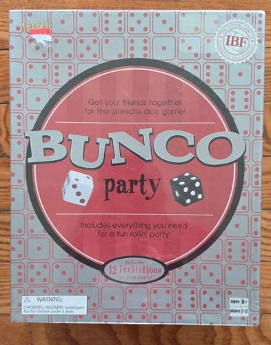 Bunco party silver box - silver, edition