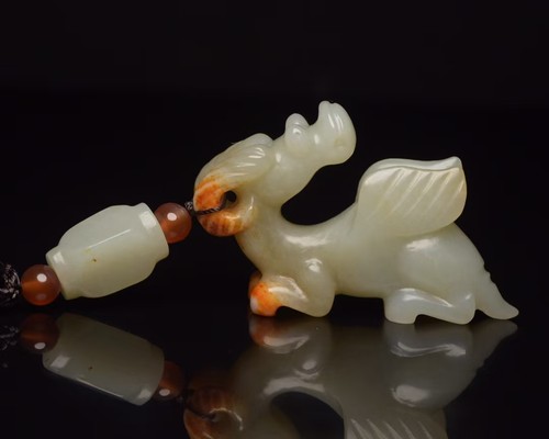 Chinese antique hetian jade - hetian,