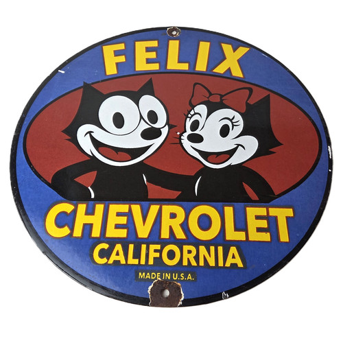 Vintage chevrolet porcelain - chevrolet,