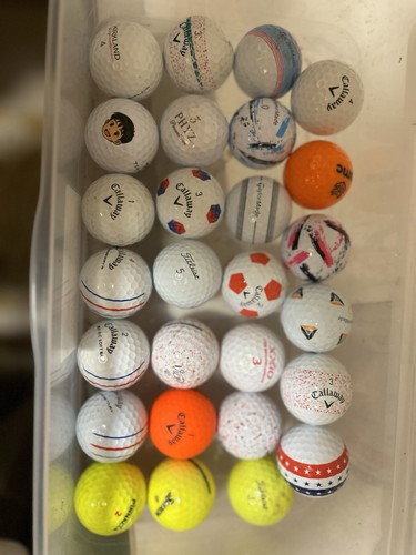 Count assorted golf balls - assorted,