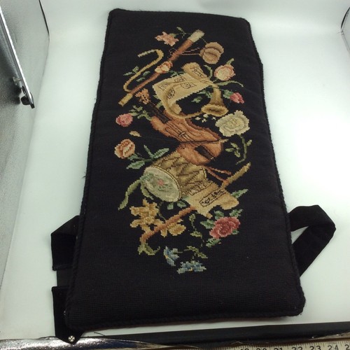 Vintage needlepoint piano - vintage,