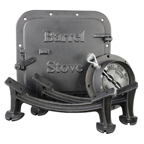 Cast iron barrel stove kit - barrel,