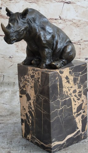 Rhino rhinoceros bronze metal - rhino,