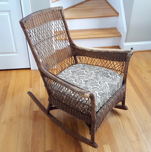Antique karpen wicker - antique, rocking