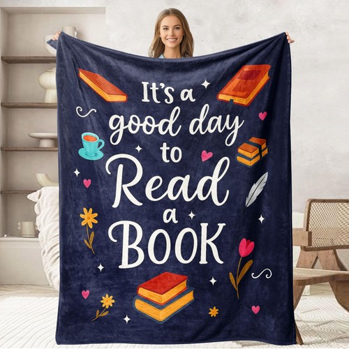 Book lovers throw blanket - throw,