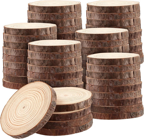 60pcs inch natural wood - inch,
