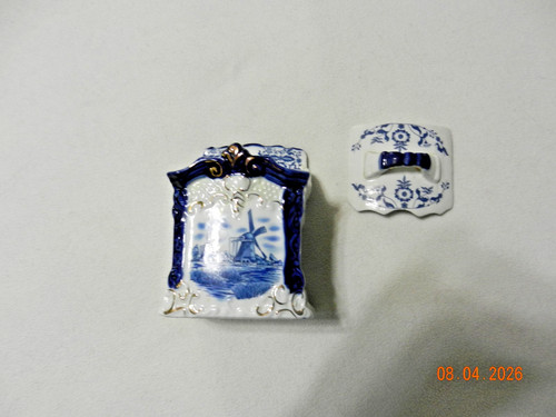 With lid vintage - vintage, delft