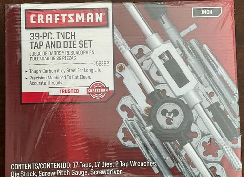Craftsman piece inch - inch, tap