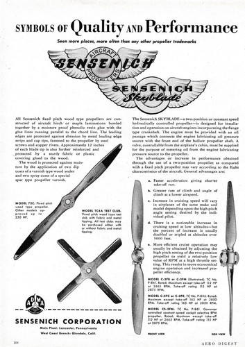 1948 sensenich propeller - 1948,