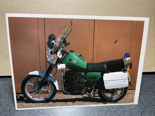 500 motorcycle postcard - mz,