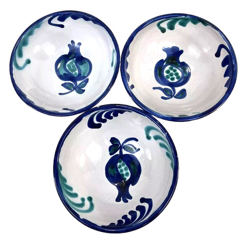 Pottery bowl pomegranate - pottery, blue