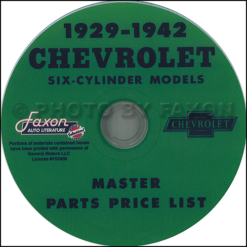 Chevy parts catalog - catalog, 1936