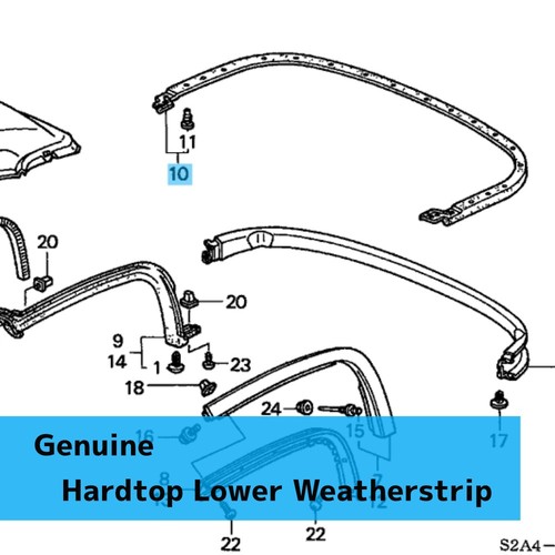 Honda genuine hardtop lower - honda,