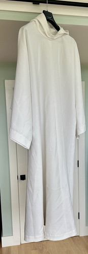 White hooded religious - white,