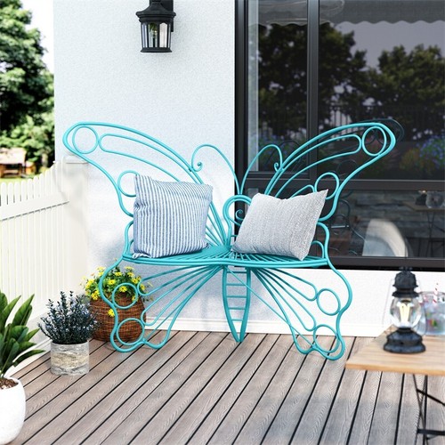 Blue metal garden - metal, outdoor