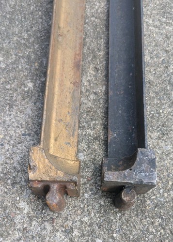 Antique pair bed - antique, rails