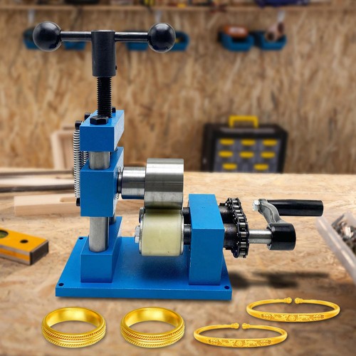 Hand crank ring bracelet - bracelet, press