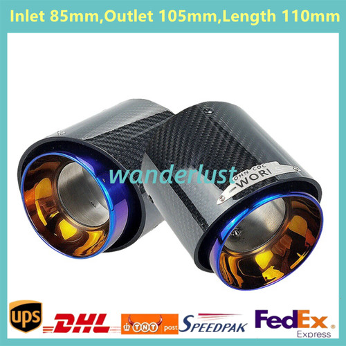 Carbon fiber exhaust tip - fiber,