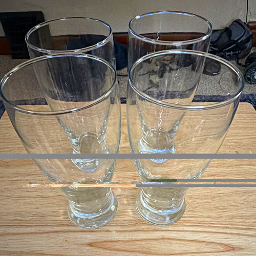 Set clear glass tapered - 4,