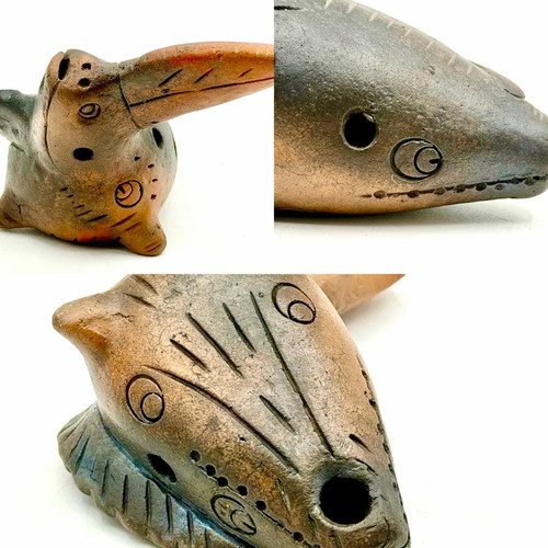 Vtg handmade folk art - art, ocarina