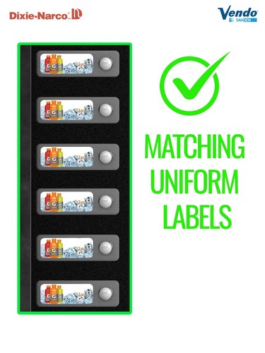 Vending machine label - (1),